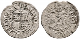 Württemberg-Mömpelgard. Friedrich 1581-1608 
Halbbatzen zu 2 Kreuzer 1590 -Mömpelgard-. Mit Titulatur Kaiser Rudolf II. Klein 25, Ebner 31, Debard 23...