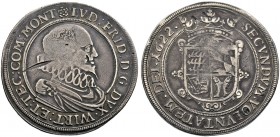 Württemberg-Mömpelgard. Ludwig Friedrich 1608-1628 
Taler 1622 -Mömpelgard-. Stempel von J. Pfister. [Rosette] LVD:FRID: D:G:DVX.WIRT:ET:TEC.COM:MONT...