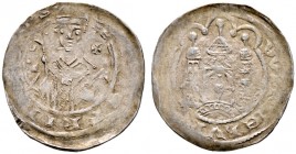 Würzburg-Bistum. Gottfried von Spitzenstein-Helfenstein 1186-1190 
Pfennig vor Frühjahr 1189. Wie vorher, jedoch von leicht abweichenden Stempeln. Ru...