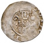 Würzburg-Bistum. Gottfried von Spitzenstein-Helfenstein 1186-1190 
(Einseitiger) Hälbling vor Frühjahr 1189. GOTHEFRIDVS EPS. Mitriertes Brustbild in...