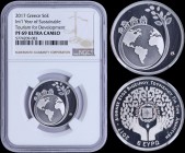 GREECE: 6 Euro (2017) in silver (0,925) commemorating year of sustainable tourism. Inside slab by NGC "PF 69 ULTRA CAMEO". Accompanied by its official...
