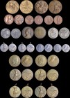GREECE: Pack of 18 modern commemorative medals with various different themes. 2 bronze medals commemorating Aristotle (issued by UNESCO) (1978), 2 bro...