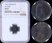 GREAT BRITAIN: 3 Pence (1904) in silver (0,925). Obv: Head of Edward VII. Rev: Crowned denomination divides date within oak wreath. Inside slab by NGC...