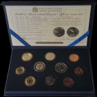 MALTA: Coin set (2011) of 10 pieces including a special replica of ancient coin. Inside official case by the Central Bank of Malta, acoompanied by its...