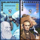 ECUADOR / GALAPAGOS ISLANDS: Set of 2 banknotes including 500 Sucres (12.2.2009) + 1000 Sucres (12.2.2009) commemorating the 200th anniversary of the ...