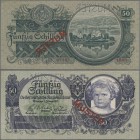 Austria: Oesterreichische Nationalbank 50 Schilling 1935 SPECIMEN, P.100s with red overprint and perforation ”MUSTER”, very rare and seldom offered no...