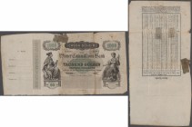Austria: Wiener Commissions-Bank 1000 Gulden Cassa-Schein 1872, P.NL, (Richter W45), highly rare note in almost well worn condition with many folds an...