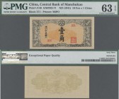 China: Central Bank of Manchukuo 10 Fen = 1 Chiao ND(1941), P.J140, excellent condition and PMG graded 63 Choice Uncirculated EPQ.
 [zzgl. 19 % MwSt....