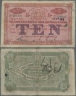 China: Chartered Bank of India, Australia & China 10 Dollars June 10th 1913, P.35, highly rare note in nice original shape, lightly toned paper with s...