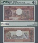 Congo: Banque Centrale des États del'Afrique Centrale - République Populaire du Congo 500 Francs ND(1974), P.2a, great original shape with tiny spot a...