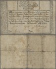 Denmark: 5 Rigsdaler Courant 1799, P.A29b, great condition for the age of the note, taped on back, lightly toned paper and tiny holes at center. Condi...