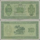 Djibouti: Banque de l'Indochine 100 Francs ND(1945), P.16, several folds, tiny pinholes at left, small repairs and obviously pressed. Condition: F. Ra...