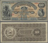 Dominican Republic: Banco de la Compañia de Crédito de Puerto Plata 10 Pesos 188x unsigned remainder, P.S106r, beautiful note in great condition, fres...