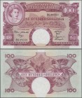 East Africa: The East African Currency Board 100 Shillings ND(1961-63) with top signature at left: A. L. Adu, P.44b, completely unfolded, just a few m...