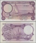 East Africa: 100 Shillings ND(1964), P.48 in almost perfect condition with a very soft vertical bend at center only. Condition: aUNC. Rare!
 [differe...