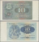 Estonia: Eesti Pank 10 Krooni 1940, P.68 unissued note in almost perfect condition and unfolded, just a few tiny spots at left border, Condition: aUNC...