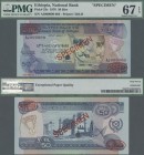 Ethiopia: National Bank of Ethiopia 50 Birr 1976 TDLR SPECIMEN, P.33s with Specimen number 092 at lower left on front and punch hole cancellation, PMG...