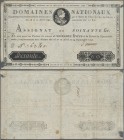 France: Domaines Nationaux 60 Livres Assignat of the September 29th 1790 issue, P.A35, small missing parts at upper and lower left and upper right and...