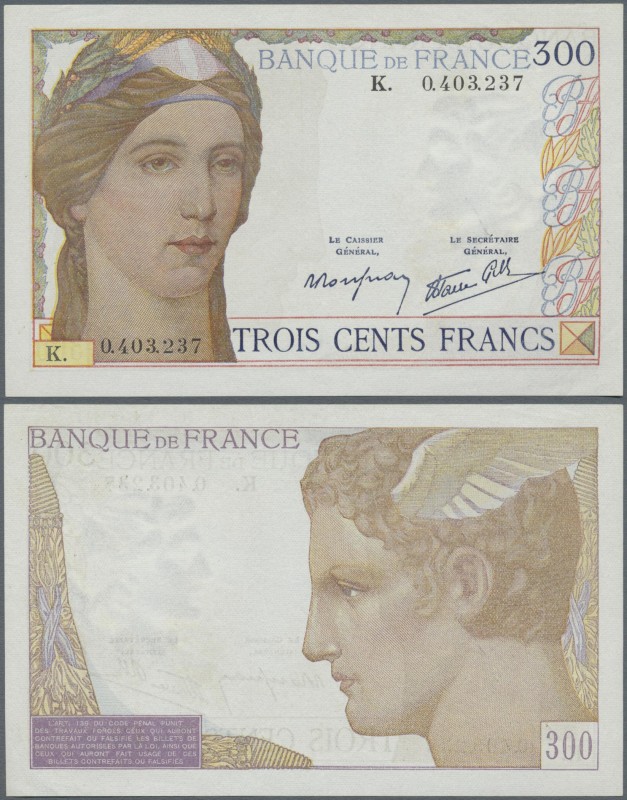 France: 300 Francs ND(6.10.1938) prefix ”K” P. 87, Fayette 29.1 still nice condi...