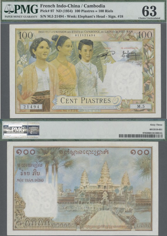 French Indochina: Institut d'Émission des États du Cambodge, du Laos et du Vietn...