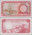 Gambia: The Gambia Currency Board 1 Pound ND(1965-70), P.2, excellent condition with a tiny dint at upper left only, otherwise perfect, Condition: aUN...