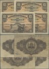 Gibraltar: Highly rare set of 4 banknotes 5 Pounds 1927, P.13, first issue of this note printed by Waterlow & Sons. All 4 notes are still nice and int...