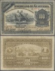 Guatemala: El Banco Americano de Guatemala 100 Pesos 1923, P.114a, still great condition for this large size type with small border tears, lightly ton...