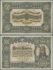 Hungary: Ministry of Finance 500 Korona 1920 SPECIMEN with perforation ”MINTA” and red serial number 000 000000, P.65s, stronger diagonal fold and a f...