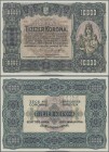 Hungary: Ministry of Finance 10.000 Korona 1920 SPECIMEN with perforation ”MINTA” and red serial number 000 000000, P.68s, almost perfect condition an...