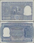 India: Reserve Bank of India 100 Rupees ND(1950's) with signature: Rama Rau (1949-1957), P.43a, great condition with soft vertical bend at center, tin...