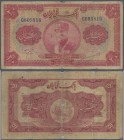 Iran: Bank Melli Iran 20 Rials SH1313 (1934), both signatures in Farsi, P.26b, toned and stained paper with small margin splits and tiny hole at cente...
