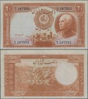 Iran: Bank Melli Iran 20 Rials SH1317 (1938) with western serial numbers, P.34Aa, great original shape with a few soft folds and minor spots only, Con...