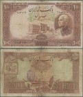 Iran: Bank Melli Iran 100 Rials with purple date stamp SH1320 on back, P.36Ad, taped tears at upper and lower margin, small tear at center, toned pape...