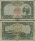 Iran: Bank Melli Iran 1000 Rials SH1317 (1938) with western serial numbers, P.38Aa, margin splits with small missing parts, small border tears and tin...