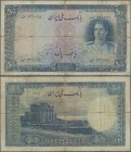 Iran: Bank Melli Iran, 500 Rials ND(1944), P.45, almost well worn with several border tears and larger tears at center, Condition: VG/F-.
 [zzgl. 19 ...