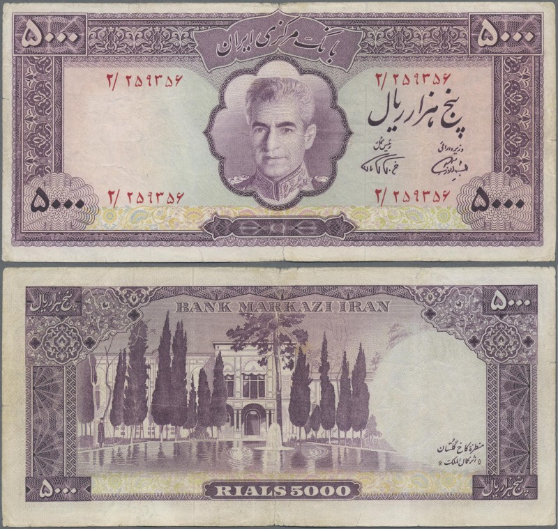 Iran: Bank Markazi Iran 5000 Rials ND(1971-72), P.95a, still nice condition with...