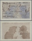 Jersey: Treasury of the States of Jersey 1 Shilling ND(1941-42), issued during the German Occupation, P.2 (Ro.657d), still nice with strong paper, som...