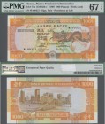 Macau: Banco Nacional Ultramarino 1000 Patacas 1999, P.75a, perfect condition and PMG graded 67 Superb Gem Unc EPQ.
 [differenzbesteuert]