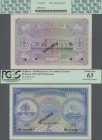 Maldives: Maldivian State / Government Treasurer 50 Rupees 1951 SPECIMEN, P.6as, tiny dint at lower right, otherwise perfect, PCGS graded 63 Choice Ne...