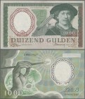 Netherlands: De Nederlandsche Bank 1000 Gulden 1956, P.89a with portrait of Rembrandt van Rijn, very popular banknote in great condition, stronger ver...