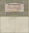 Netherlands: Waardebon – ship money 2.50 Gulden 1946 issued note, P.NL, great condition with folds and lightly toned paper, Condition: F+/VF.
 [diffe...