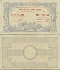 New Caledonia: very rare condition 100 Francs 1914 P. 17 Noumea Banque de l'Indochine P. 17, 3 vertical and one horizontal fold, minor pinholes at low...