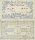 New Caledonia: 100 Francs 1914 Noumea Banque de l'Indochine P. 17, dated 10.03.1914, used with folds and creases, one trace of paper clip at upper lef...