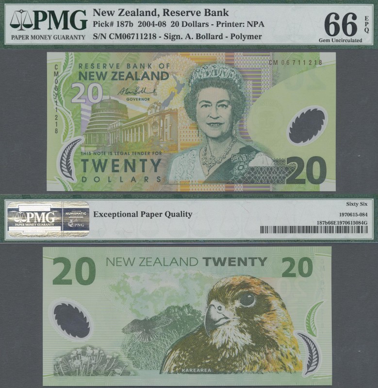 New Zealand: Reserve Bank of New Zealand 20 Dollars (20)06 with signature: Bolla...