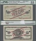 Poland: State Loan Bank 500.000 Marek 1923 SPECIMEN, P.36s with red overprint ”WZOR” and ”Bez wartosci”, serial number ”Serja D N° 001234 N°567890”, p...