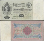 Russia: 500 Rubles 1898 with signatures: TIMASHEV / KOPTELOV, P.6b, still very nice with strong and crisp paper, small margin splits and a few stains,...