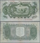 Tannu-Tuva: Tuva Arat Respublik 3 Aksa 1940, P.16, very popular and highly rare banknote in optically nice condition with a few very professional rest...