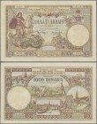 Yugoslavia: Kingdom of Serbs, Croats and Slovenes 1000 Dinara 1920 contemporary forgery, P.23x, almost perfect condition with stronger fold at center ...