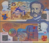 Testbanknoten: Specimen test banknote 25 Guardian designed by Roger Pfund Geneva for Innovia Films and Security. Printed by Orell Füssli Security Prin...