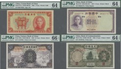 China: Huge lot with 48 banknotes of the China Republic and Foreign Banks issues comprising for THE BANK OF CHINA 1 Yuan 1936 P.78 PMG 35, 5 Yuan 1936...